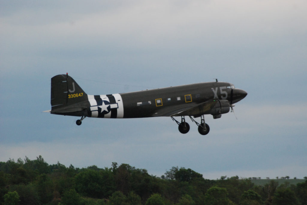 N62CC Virginia Ann C-47 D-Day Squadron June 5th 2019 Mission Boston LLC