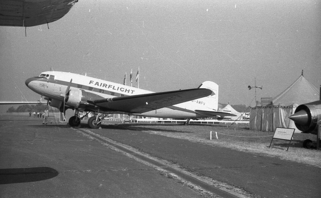 G-AMFV Fairflight Biggin Hill Douglas DC-3 C-47 Gibair