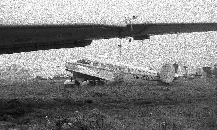 N15750 G-ATUM Beech 18 Bavaria Flug Lasham 1972