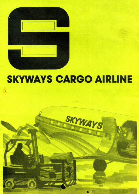 Skyways Cargo Airline brochure Lydd Dakota C-47 freight