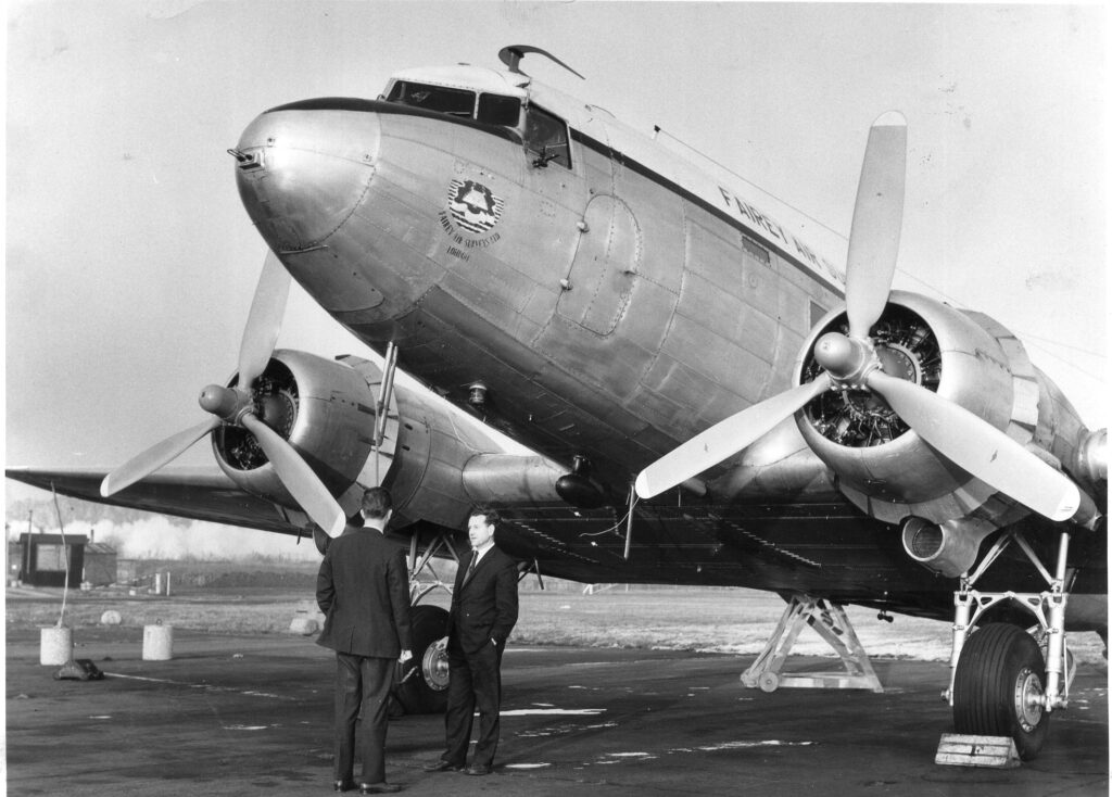 G-AHCT Fairey Surveys KG313 Air Survey C-47 Dakota