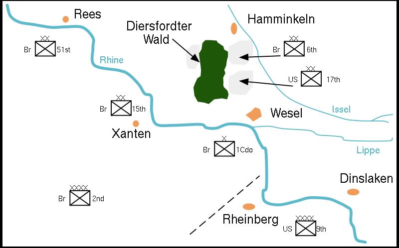 Rhine Crossing operation Varsity March 1945