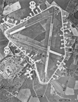 Earls Colne Airfield aerial view 1943