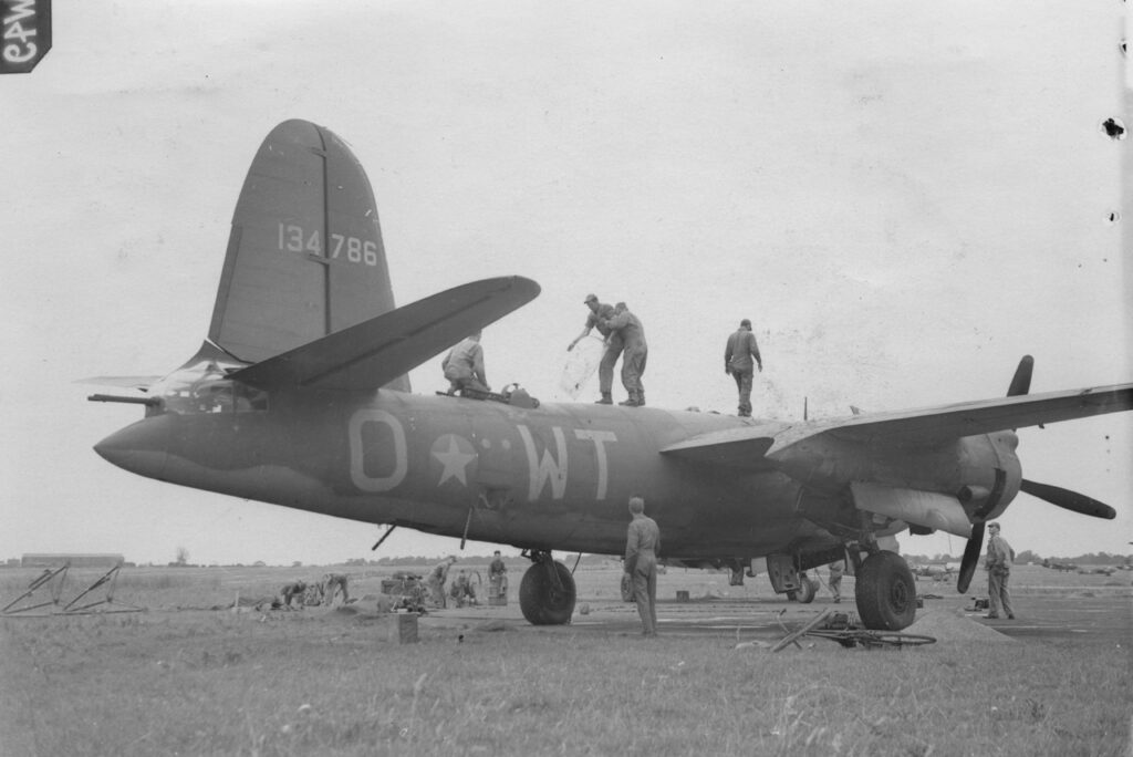 Buffalo Gal at earls Colne B-26 323rd Bomb Group