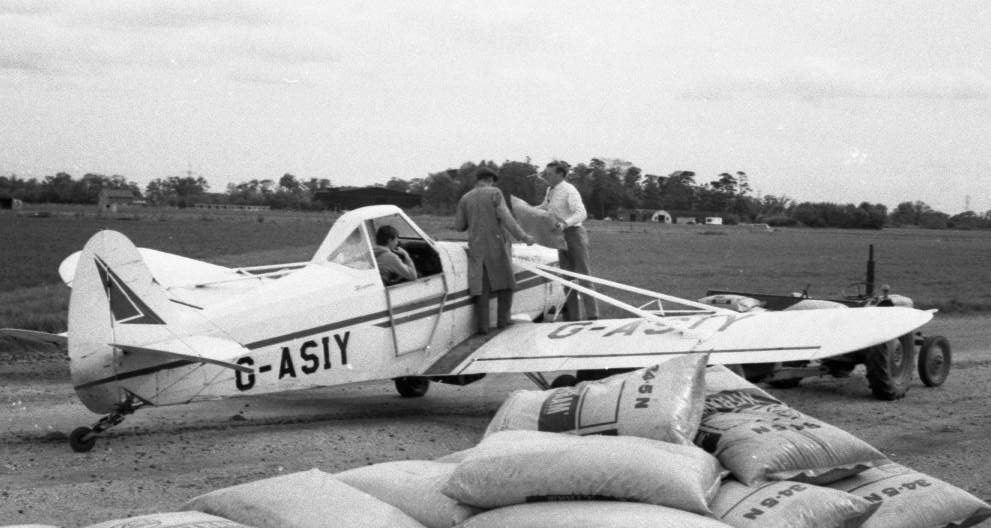 G-ASIY Piper Pawnee ADS Aerial Earls Colne