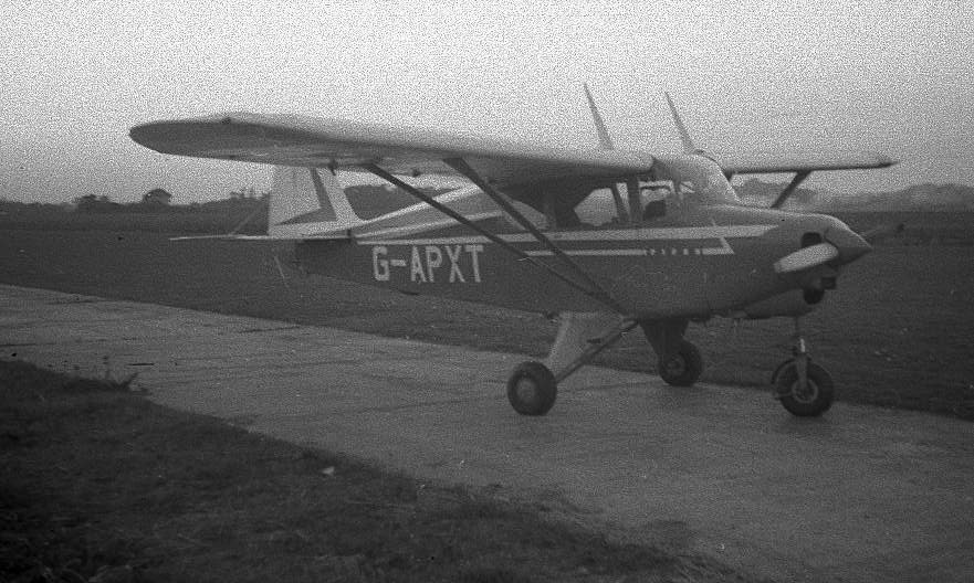 G-APXT Piper PA-22 Caribbean at Earls Colne in October 1972