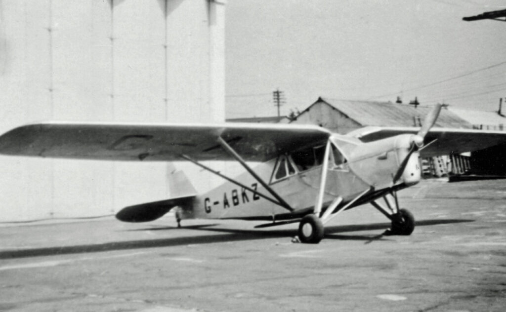 Channel Airways first aircraft Puss Moth G-ABKZ
