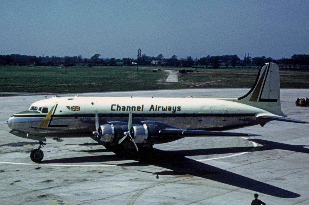 DC-4 G-ARYY Channel Airways 88 seater 1963