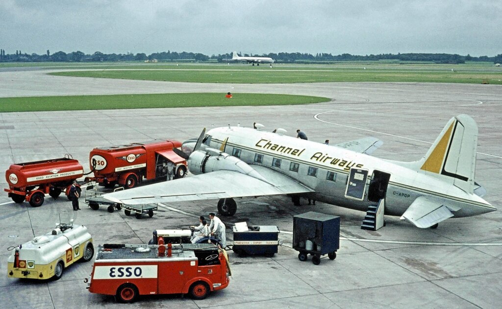 Channel Viking G-APOP at Manchester Ringway.