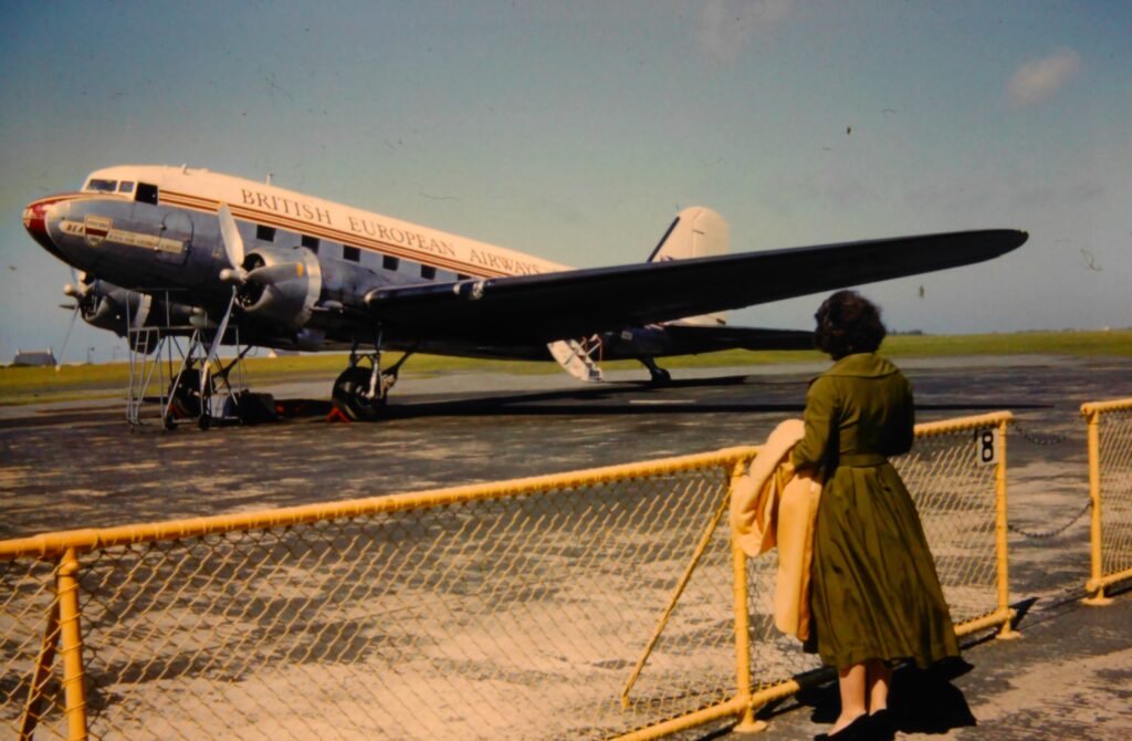 G-AHCV Dakota Channel Airways Sir George Cayley BEA Bristol 1958
