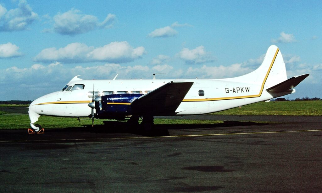 DH Heron G-APKW Air Ecosse ex-Peters Aviation ex-Channel Airways