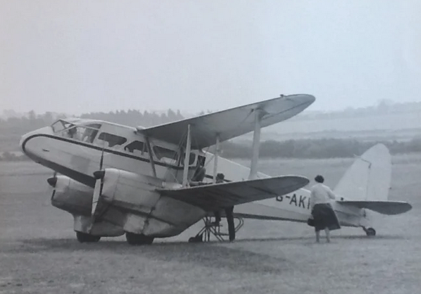 Channel Airways Rapide G-AKRN flying from Portsmouth passenger schedules