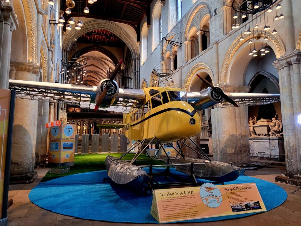 Tradair Short Scion G-AEZF Rochester Cathedral