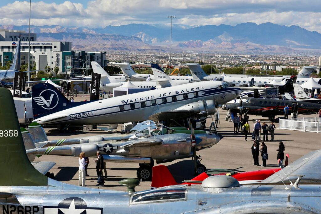 N345VJ Vaerus Jet sales DC-3 at NBAA Las Vegas