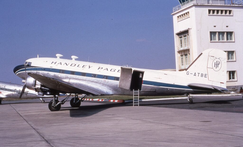 G-ATBE C-47 Handley Page CF-CQT Jetstream Pau Dr Jean Magendie